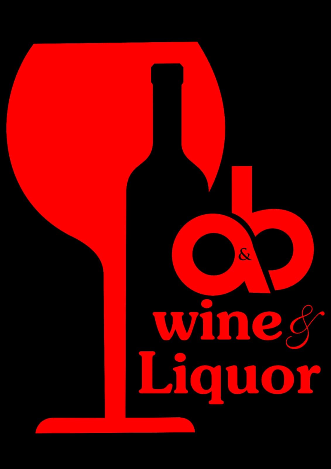 A&B WINE AND LIQUOR SHOP logo